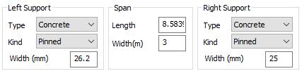 flange In the Geometry form, also, the support conditions and the