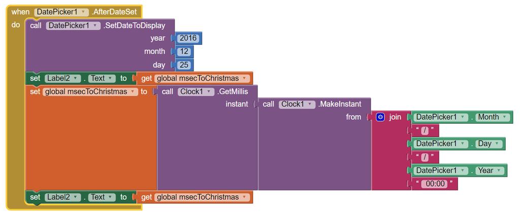 ΜΕΡΟΣ 3: Προγραμματισμός ρολογιού Initialize local Θα το βρείτε στο Variables floor Θα το βρείτε στο Math modulo Θα το βρείτε στο Math join Θα το βρείτε στο Text 13.