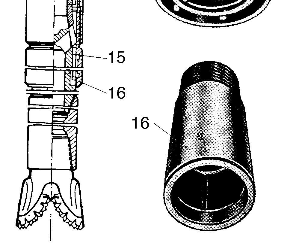 Radijalni ležaj stator (gumirani); 15. Košuljica donjeg radijalnog ležaja; 16. Donji radijalni ležaj donji zaptivač.