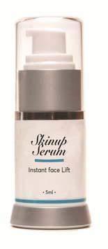 Επίσης η συχνή χρήση του SkinUp Serum έχει και αντιγηραντικές ιδιότητες αφού αναστέλλει τη δράση των ελευθέρων ριζών εμποδίζοντας την φωτογήρανση.