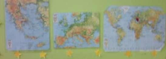 5 η Δραστηριότητα: Παίζουμε με τις σημαίες Χρησιμοποιώντας τον χάρτη της Ευρώπης και τις σημαίες των χωρών