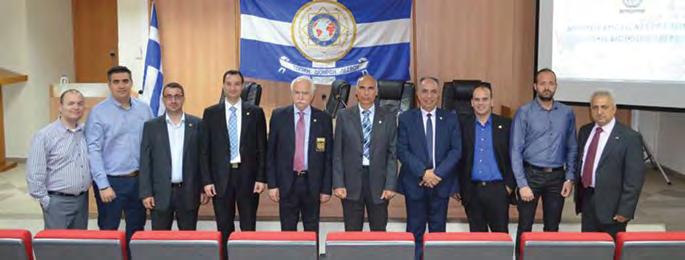 Σκοπός της επίσκεψης ήταν η συμμετοχή σε εκδήλωση που διοργάνωσε η Τοπική Διοίκηση Λέσβου για τους αστυνομικούς που επλήγησαν από το καταστροφικό σεισμό της 12 Ιουνίου 2017.