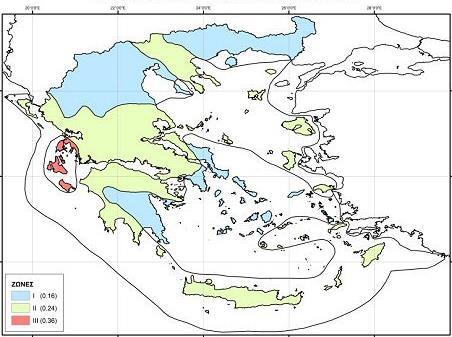 25. Ζώνη Σεισμικής Επικινδυνότητας κατά Ε.Α.Κ.