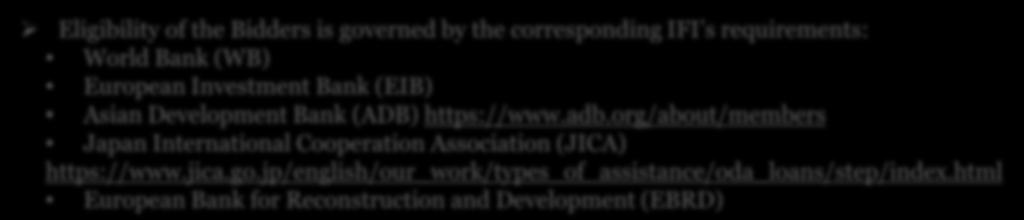 org/about/members Japan International Cooperation Association (JICA) https://www.