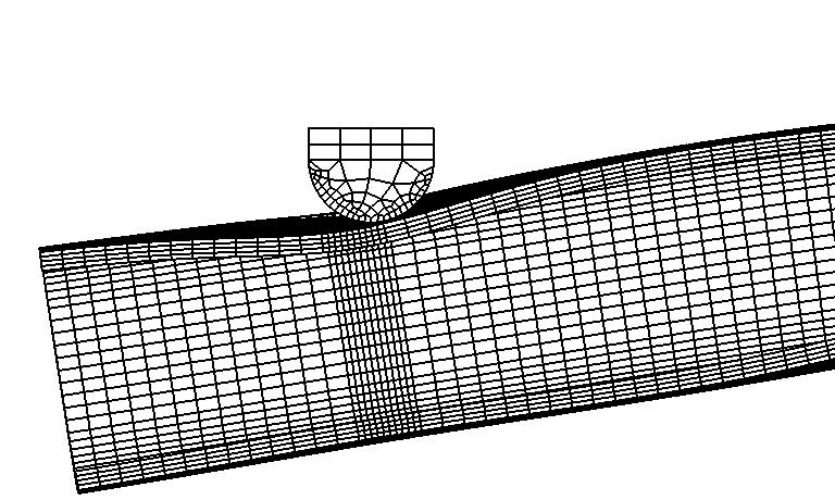 76 Chapter 5. A welded T-joint subjected to 4-point bending 3 2 1 Figure 5.13: Deformation of the T-joint.