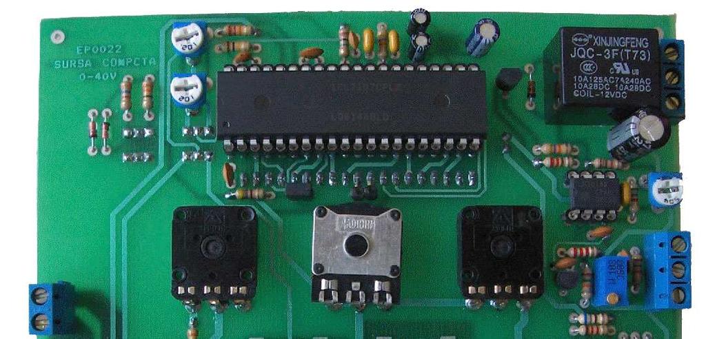 Amplasarea componentelor pe spatele modulului Acest produs se livrează în varianta circuit imprimat, circuit imprimat + componente sau în varianta asamblată în scopuri