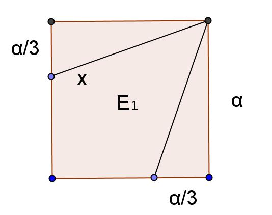 ΙΣΤ. Στο σχήμα που ακολουθεί, δίνεται ότι το συνολικό εμβαδόν των δύο ίσων τριγώνων που βρίσκονται εσωτερικά στο τετράγωνο είναι 1cm. ΙΣΤ1.