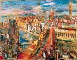 14. Oskar Kokoschka, Φλωρεντία, Θέα από τον πύργο Mannelli, 1948, Συλλογή Merzbacher. 15. Oskar Kokoschka, Λονδίνο, Tower Bridge II, 1963, Marlborough, International Fine Art.