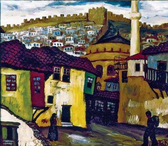 49. Νίκος Φωτάκης, Παλιά Θεσσαλονίκη, 1948, λάδι, 60x72 εκ.