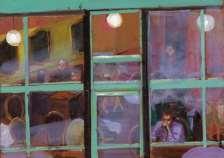 Ειρήνη Ηλιοπούλου, Ήχοι της πόλης, 1999, λάδι σε πανί, 50x100 εκ. 77. Ειρήνη Ηλιοπούλου, Χειμώνας, 2003, λάδι σε ξύλο, 25x35 εκ.
