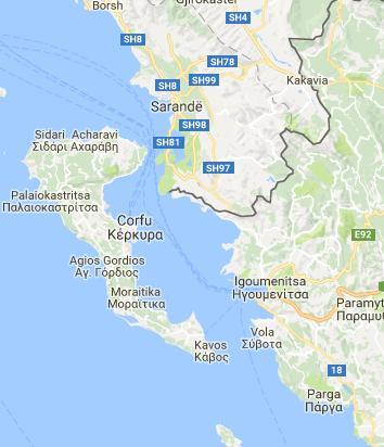 από την πόλη της Κέρκυρας. Δύο είναι οι διαδρομές του κρασιού στην Κέρκυρα: α) στη δημοτική ενότητα Παρελίων πηγαίνοντας προς Παλαιοκαστρίτσα, β) κοντά στον υδροβιότοπο της λιμνοθάλασσας Κορισσίων.
