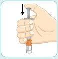 Amestecarea medicamentului şi umplerea seringii IMPORTANT: În următorii paşi, veţi amesteca medicamentul şi