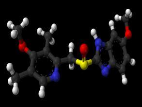 ATIULCERASE MEPRAZL C 3 3 C C 3 C 3 3 C C 3 C 3 S (R,S) (S) S C 3 in vitro inhibarea ATP-azei + /K + a fost similară pentru (S) şi (R); in vivo (pe şobolan) (R) mai activ decât (S),