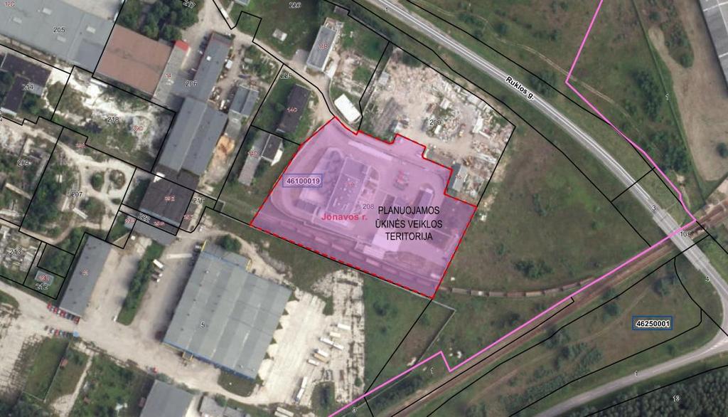 4400-1160-4864) (žr. Pav. 5). VĮ Registrų centro teikiama informacija 4 apie šį žemės sklypą yra pateikiama 8 lentelėje. Pav. 5. Planuojamos ūkinės veiklos vieta. Lentelė Nr.