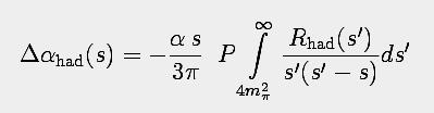R measurement Needed to improve precision of α(m 2 Z): Uncertainties in α introduced when it is extrapolated to the