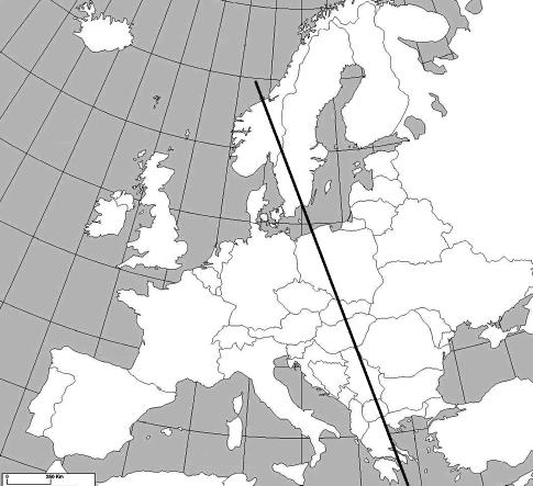 A Noruega, Suecia, Alemaña, Suíza, Eslovaquia, Bulgaria, Macedonia, Grecia. Noruega, Suecia, Alemania, Suiza, Eslovaquia, Bulgaria, Macedonia, Grecia.