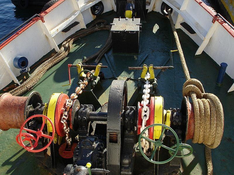 Μηχανήματα καταστρώματος πλοίου Σημειώσεις Ναυτικών Μηχανών Βοηθητικά Μηχανήματα -Ασκήσεις α)εργάτης και βαρούλκα άκυρας : Μηχανήματα αγκυροβολίας β) Βαρούλκα προσδέσεως: