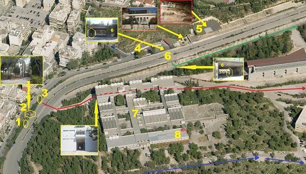 Εναλλακτικά με το λεωφορείο 250 (αποβίβαση στη στάση "Θεολογική Σχολή"). Με Ι.Χ.: Η πρόσβαση γίνεται από τις τρεις πύλες της Πανεπιστημιούπολης.