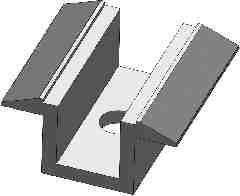 Ακραίος σφιγκτήρας συγκράτησης πάνελ ( για πάχος πάνελ 36 mm) Panel clamp edge (for panel