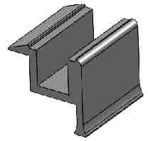 συγκράτησης πάνελ ( για πάχος πάνελ 40 mm) Panel clamp edge (for panel thickness 40mm) Ακραίος
