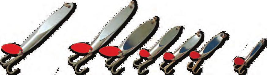 METAL LURES ΗALCO TWISTY CHROME WITH RED