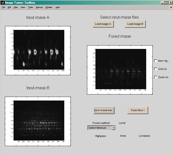 از نرم افزار MATLAB image processing جعبه ابزار metapix را به عنوان ابزار آمیزش تصویر خود انتخاب کرده ایم چون درمیان تمامی روش های آمیزش تصاویر مانند MATIFUS یا روش های برنامه نویسی بهترین نتیجه را
