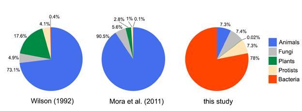 Παγκόσμια βιοποικιλότητα Περίπου 1,5 εκατομμύρια είδη έχουν περιγραφεί μέχρι σήμερα.