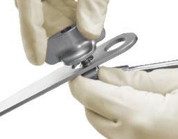 Universal Blade Adapter A Attach blade to handle by inserting flat portion of blade into slot