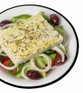 ΣΑΛΑΤΕΣ SALADS Αγγουροντομάτα Χωριάτικη Χωριάτικη με Ξινομυζήθρα Νάξου Λάχανο - Καρότο Μαρουλοσαλάτα Ανάμικτη (μαρούλι, λάχανο, καρότο) Σαλάτα Σεφ (μαρούλι, ντομάτα, αγγούρι, ζαμπόν, τυρί, αυγό, σως)