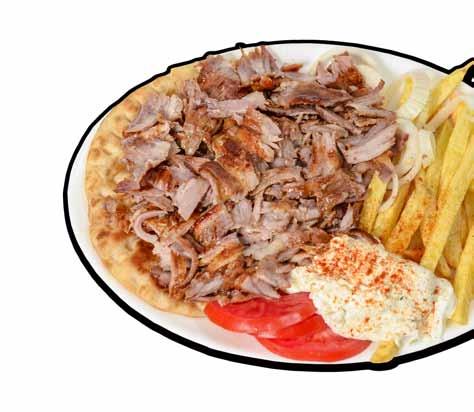 ΜΕΡΙΔΑ PORTIONs Γύρος Μερίδα Γύρος Κοτόπουλο* Μερίδα Καλαμάκι Χοιρινό Μερίδα (4 καλαμάκια) Καλαμάκι