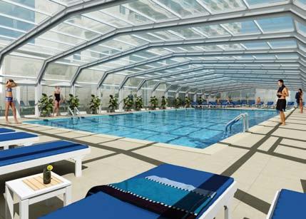 de-alungul unei gradini de 2000 m 2, si la numai 20 m de plaja.
