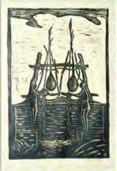 5. Ξυλογραφίες 2089 ΜΟΣΧΟΣ ΓΙΩΡΓΟΣ (1906-1990) ΓΥΜΝΟ, ξυλογραφία του Γ. Μόσχου.