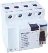 protecţie diferenţială 230 TFGA-1 16 30 3.600 W IP 40 TFGA-4 16 30 3.600 W IP 44 TFGA-1F 16 30 3.