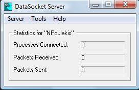 DataSocket Server Start All Programs National Instruments Datasocket DataSocket Server Όταν ο