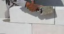 سمنتية ل تقل عن سم 1 ح سب الأ صول الفنية يتم و ضع القطعة الأولى