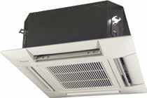 FWF-BT/BF Casetă cu jet de aer în 4 direcţii Unitate cu motor de c.a. al ventilatorului pentru montare în tavan.