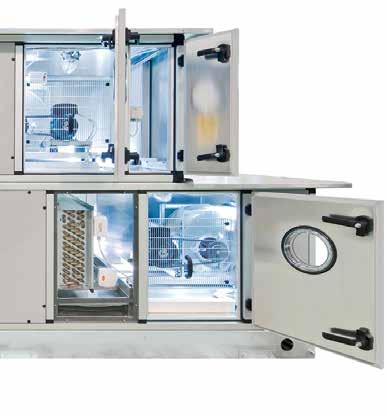 Sistem de control pentru soluţiile plug and play Control al temperaturii aerului Control al apei răcite şi al sistemului de răcire DX Free-Cooling Control automat pentru CO 2 Profil în secţiune cu