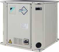 EWLP-KBW1N Agregat de răcire apă cu condensator la distanţă Una dintre cele mai compacte unităţi de pe piaţă: 600 mm x 600 mm x 600 mm Compresor Daikin scroll Nivel redus de zgomot în timpul