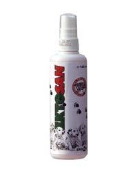 Pas 2 ore vendi i trajtuar duhet të fshihet me një leckë të lagur. Trajtimi duhet të përsëritet pas 2-3 javësh. Ekosan 2 #0807 EKTOSAN 150 ml 1 % permethrin, 20% jod.