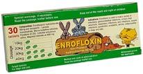23 #0227 24 #0880 25 #0677 26 #0757 ENROFLOXIN 50 mg 30 tableta NOROCLAV 250 mg 50 tableta NOROCLAV 50 mg 100 tableta 1 tabletë përmban: 50 mg enrofloxacin hydrokloride, substancë ndihmese si Laktoz,