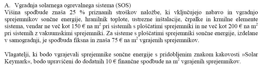 Sistem kakovosti Solar Keymark Solar Keymark je evropski znak kakovosti za sprejemnike sončne ne energije in serijsko izdelane solarne ogrevalne sisteme.