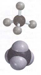O átomo de nitróxeno ten 5 electróns, logo necesita compartir 3, un con cada átomo de H. O átomo de hidróxeno ten 1 que necesita compartir. Metano, CH 4 : un átomo de carbono e catro de hidróxeno.