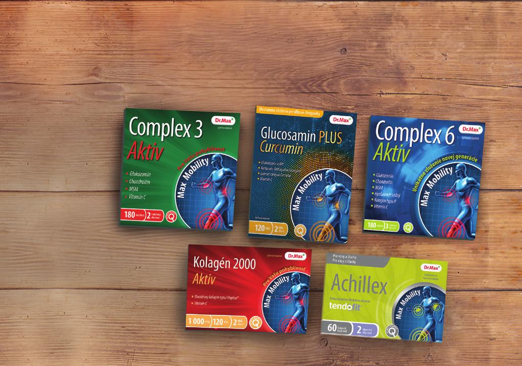 Complex Aktiv 180 tbl 24, 19, Glucosamin PLUS Curcumin 120 tbl, 27, Kolagén 2000 Aktiv 120 tbl 14, 11, Achillex 0 cps 17, 14,9 Ste v dobrých rukách 1+1 ZADARMO NA