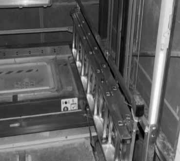 Fig 3 - Ladder on the car ceiling Fig 4 - Hatch on the car ceiling Fig 5 - Ladder with the hatch placed under the ceiling casing ELECTRICAL SAFETY SWITCH Safety switches are installed for