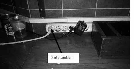 На слици 18 је приказана термовизијска слика и