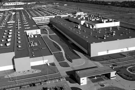 The production of a car further continues at the body shop, where dimensionally accurate car bodies, identical in shape as well, are made by putting together and welding of subassemblies such as