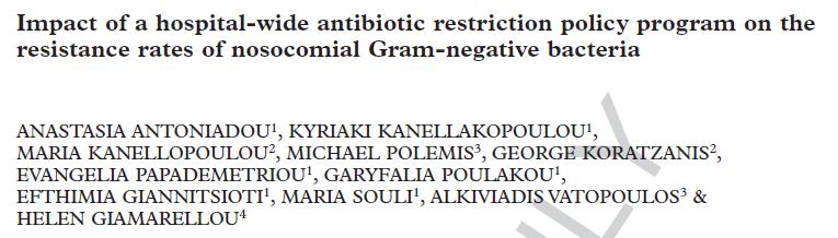 05) Restricted antibiotics against Gram negatives Restricted antibiotics expenditure (euro) 15.7 8.