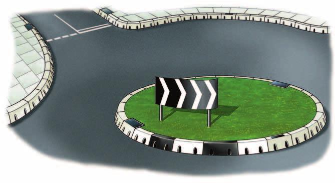 ACO KerbDrain Vnútorný oblúk Revízny diel Vonkajší oblúk Vpust Kruhový objazd s vnútornými a vonkajšími oblúkmi ACO KerbDrain