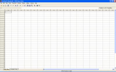 * for Windows 3 Ο EDITOR ΤΟΥ SPSS Όταν ανοίγουμε το SPSS, βλέπουμε τον