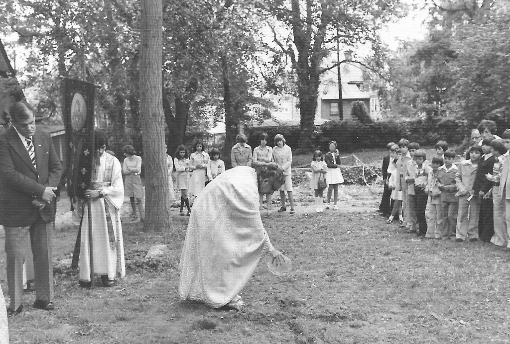 A History of the Wilmington Greek Community This month, three photographs of the groundbreaking for the Hellenic Community Center on Pentecost Sunday, June 6, 1976, courtesy of Presbytera Joan